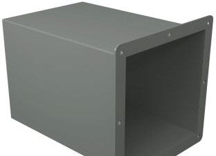 Hammond Manufacturing Wireway 1485EW2 - Cut-Off Fitting, 8in. Square, N12, Non Lay-In (1485EW2)