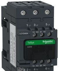 Square D Contactors LC1D40AG7 - TeSys D Contactor, 3-Poles (3 NO), 40A, 120V AC (156060)