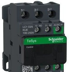 Square D Contactors LC1D50BD - TeSys D Contactor, 3-Poles (3 NO), 50A, 24V DC (156076)