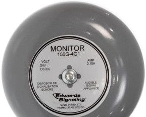 Edwards Signaling Audible Signaling Devices 156G-4G1 - Bell, 4in., 24VDC (156G-4G1)