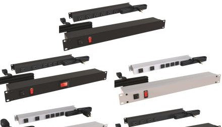 Hammond Manufacturing Power Strips 1583T8A1 - 8 Outlets Back, 6ft. Cord, Gray (1583T8A1)