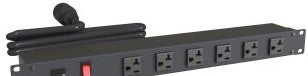 Hammond Manufacturing Power Strips 1589T8G1BKRR - ENCLOSURE (1589T8G1BKRR)
