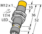 Turck Inductive Proximity NI8U-EM12-AP6X-H1141 - Sensor; M12 Inductive Proximity; 8mm (1644340)
