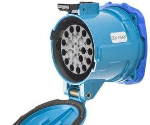 Meltric Plugs & Receptacles 17-64150-180 - DN20c RECEPTACLE METAL BLUE SIZE 5 IP 54/55 (17-64150-180)