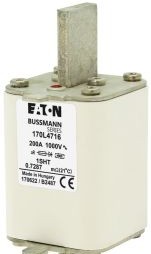 Bussmann Fuses 170L4716 - Fuse-link, high speed, 200 A, AC 1000 V, Size 1 (170L4716)