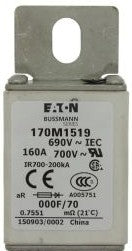 Bussmann Fuses 170M1517 - Fuse-link, high speed, 100 A, AC 690 V, size (170M1517)