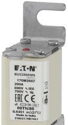 Bussmann Fuses 170M2667 - Fuse-link, high speed, 200 A, AC 690 V, DIN 00 (170M2667)