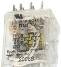 Danaher Controls Relays 17P2CA120 - LOW PROFILE RELAY; 120VAC; TWO POLE (17P2CA120)