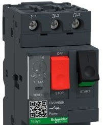 Square D Starters GV2ME06 - Manual Motor Protector, 1.0-1.6A, Magnetic (224044)
