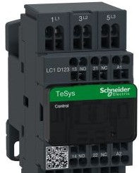 Square D Contactors LC1D123G7 - TeSys D Contactor, 3-Poles (3 NO), 12A, 120V AC (246064)