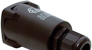 Meltric Plugs & Receptacles 25-6A253-32P - DXN6 Straight Handle + Cable Gland, Poly (25-6A253-32P)