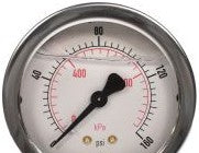 NOSHOK Panel Meters & Gauges 25-911-160-PSI/KPA - Pressure Gauge, 2.5in. 304SS Case (25-911-160-psi/kPa)