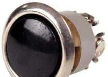 Edwards Signaling Switches 250 - Pushbutton, Mom, Blk, N/O, Low Volt, 3/4in. Mounting (250)