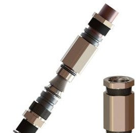 Pepperl Fuchs Cable Entries CG.AR.NPT2.BN.C.28.K01 - Cable Gland, Brass nickel-plated (291424)