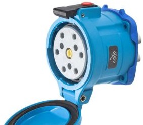Meltric Plugs & Receptacles 31-34961 - DR7c RECEPTACLE POLY BLUE SIZE 4 IP 66/67/69 (31-34961)