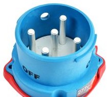 Meltric Plugs & Receptacles 31-38247-K04 - Inlet, 50A, 277/480V, 3P+N+G, DR50A (31-38247-K04)