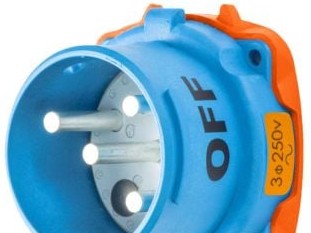 Meltric Plugs & Receptacles 31-68173-K07 - Inlet, 250V, 3P+G, Poly DR100A (31-68173-K07)