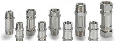 Ham-Let Valves - Hydraulic & Pneumatic H-400-SS-L-1/2-1/3PSI - H4 Series, SS Check Valve, 1/2in (3200343)