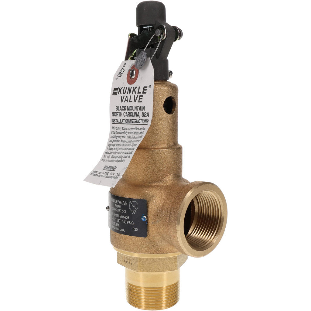 Midwest Control 6010FF-140 Midwest Control ASME Safety Relief Valve: 1-1/4" Inlet, 918 CFM (6010FF-140)