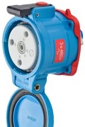 Meltric Plugs & Receptacles 33-14043 - Receptacle, 20A, 480V, 3P+G, Poly, DS20 (33-14043)
