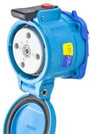 Meltric Plugs & Receptacles 33-34167 - Receptacle, 30A, 120/208V, 3P+N+G, Poly, DS30 (33-34167)