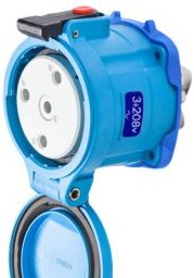 Meltric Plugs & Receptacles 33-64163 - Receptacle, 60A, 208V, 3P+G, Poly, DS60 (33-64163)