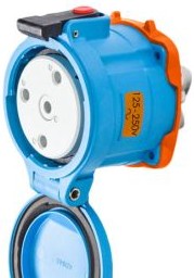 Meltric Plugs & Receptacles 33-64176-C-K07 - Receptacle, 100A, 125/250V, 2P+N+G, Poly (33-64176-C-K07)