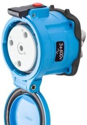 Meltric Plugs & Receptacles 33-64183-C-K14 - Receptacle, 100A, 600V, 3P+G, Poly, DS100C (33-64183-C-K14)