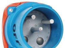 Meltric Plugs & Receptacles 33-68172-C-K07 - Inlet, 100A, 250V, 2P+G, Poly, DS100C (33-68172-C-K07)