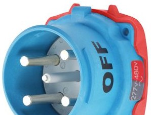 Meltric Plugs & Receptacles 33-68247-C-K04 - Inlet, 100A, 277/480V, 3P+N+G, Poly, DS100C (33-68247-C-K04)
