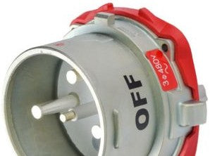 Meltric Plugs & Receptacles 37-98043 - Inlet, 100A, 480V, 3P+G, Metal, DS100 (37-98043)