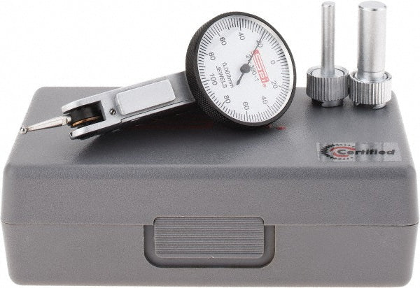 SPI CMS160726104 SPI Dial Test Indicator: 0.00 to 0.20 mm, 0-100-0, 0.00 mm (CMS160726104)