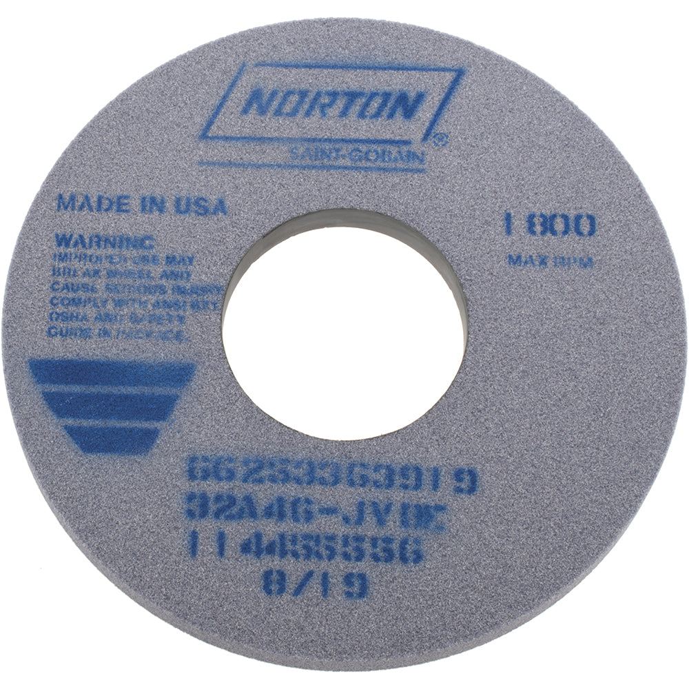 Norton 66253363919 Norton Surface Grinding Wheel: 14" Dia, 1" Thick, 5" Arbor, 46 Grit (66253363919)
