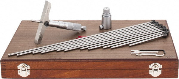 SPI 11-576-6 SPI Mechanical Depth Micrometer: 300 mm Range, 12 Rods (11-576-6)