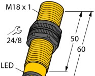 Turck Inductive Proximity BI5-S18-AZ3X - Sensor; Proximity; Inductive; 5mm Range (4350499)