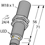 Turck Inductive Proximity BI5-G18-AZ3X-B3331 - Sensor; Inductive Sensing Mode; M 18 x (4372098)