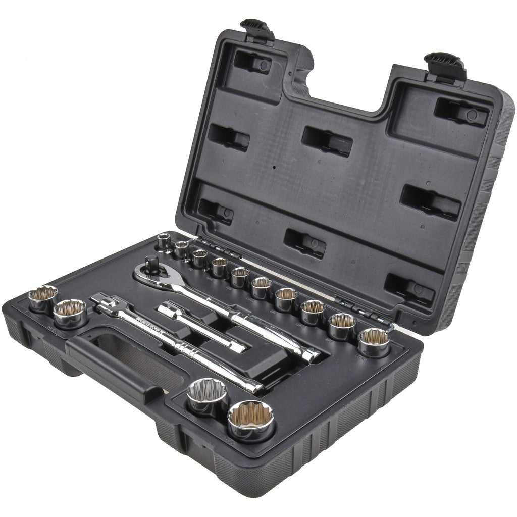 Paramount MSCSET250013 Paramount Socket Set, 17 Pc, 1/2" Drive, 3/8 to 1-1/4" (MSCSET250013)