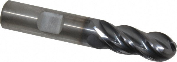 Kennametal 4067289 Kennametal Ball End Mill: 1/2" Dia, 1-1/4" LOC, 4 Flute, Solid Carbide (4067289)