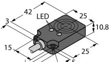 Turck Inductive Proximity BI8-Q10-VP6X2 - Sensor; Proximity; Inductive; 8mm Range (4616401)