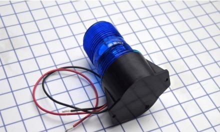 Tomar Electronics Visual Signaling Devices 470S-1280-B - Strobe, Blu, 12-80VDC, Surface Mnt, 60-80FPM (470S-1280-B)