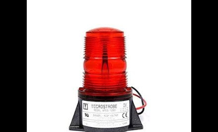 Tomar Electronics Visual Signaling Devices 470S-1280-R - Strobe, Red, 12-80VDC, Surface Mnt, 60-80FPM (470S-1280-R)