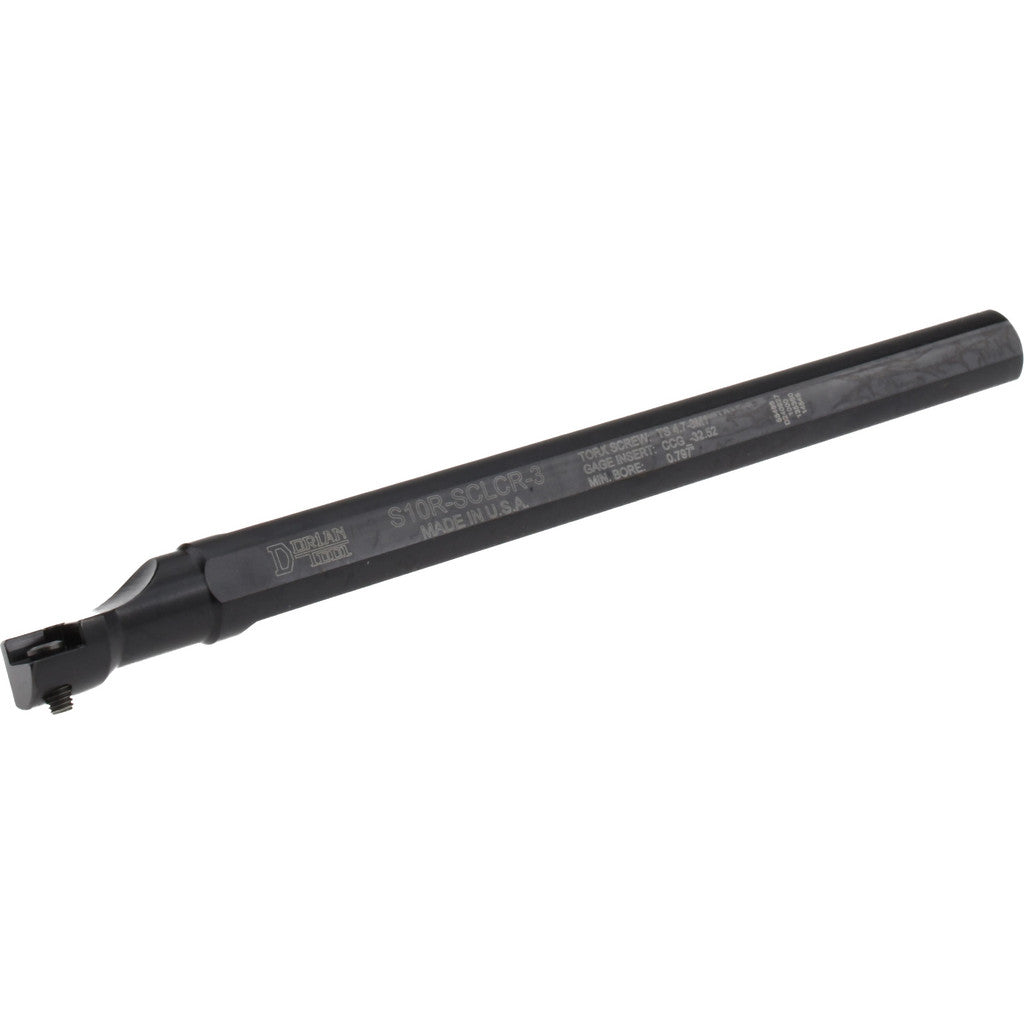 Dorian Tool 73310155486 Dorian Tool Indexable Boring Bar: S10R-SCLCR-3, 0.7970" Min Bore (73310155486)