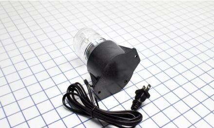 Tomar Electronics Visual Signaling Devices 480S-120-C - Clear, 120VAC Cord & Plug Surface Mount - AC (480S-120-C)