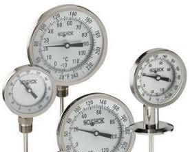 NOSHOK Thermometers 50-310-025-50/300-F/C - 5in. Bimetal Thermometer, 1/2in (50-310-025-50/300-F/C)