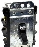 Bryant Electric Manual Motor Controllers 50003D - Disconnect Switches, Three Pole, 40A 600V AC, Black (50003D)