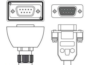 Leuze Panel & Computer Interface Cables 50035867 - CB-D9-10000-5GF/GM, Interconnection cable (50035867)