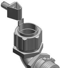 Thomas & Betts Fittings 5259GR - 3 Inch 90 Degree Malleable Iron External Bonding (5259GR)