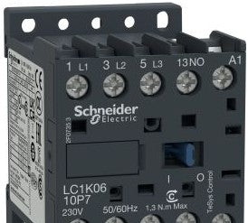 Square D Contactors LC1K1210G7 - TeSys K Contactor, 3-Poles (3 NO), 1 NO Aux (526006)