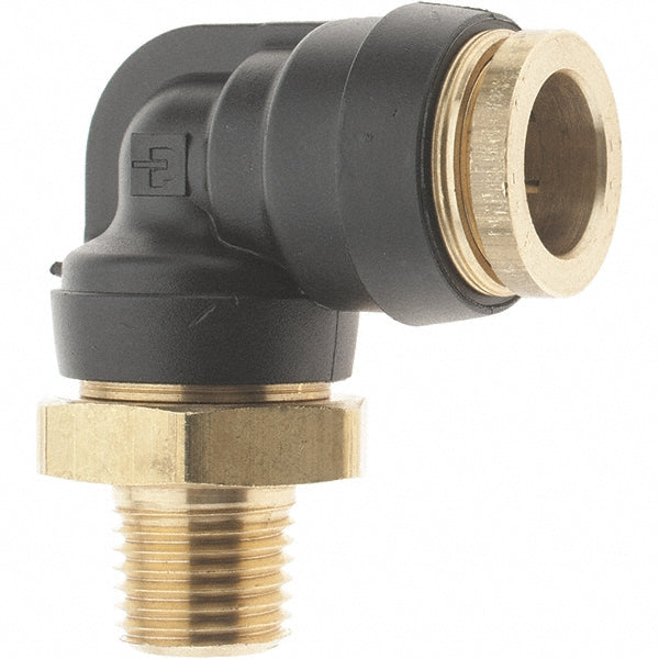 Parker PF-00060 Parker Push-to-Connect Tube x MNPT x Tube x Male 90 deg - Pack of 6 (PF-00060)