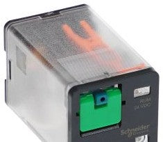 Square D Relays RUMC22BD - Zelio Universal Plug-in Relay, 10A, 24V DC, 2 (536467)